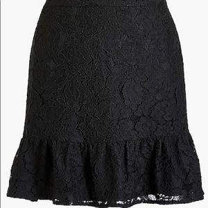 J. Crew Lace Print Skirt